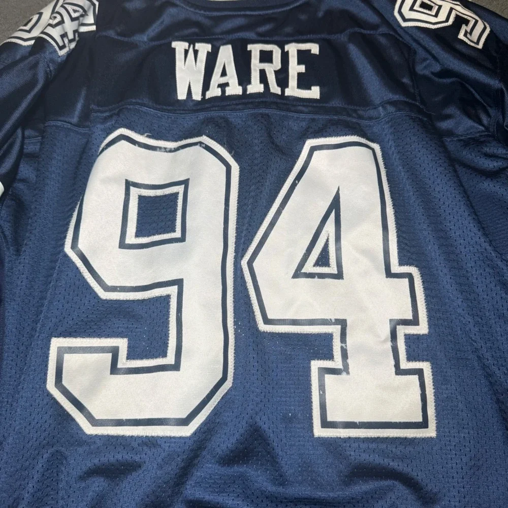 Reebok DeMarcus Ware Dallas Cowboys NFL Jersey Navy Blue Mens Size 54 94